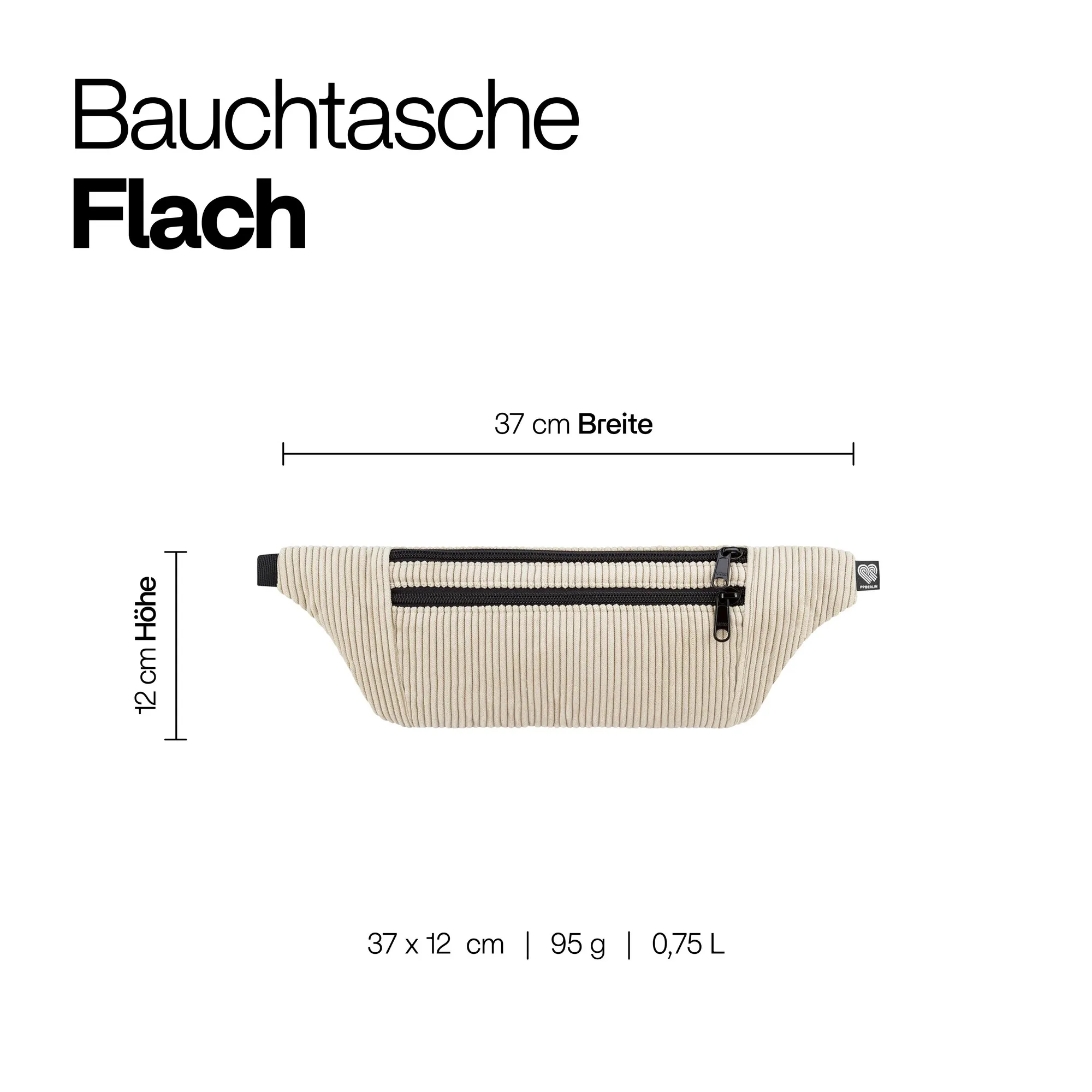 Bauchtasche Flach Cord - Image 33