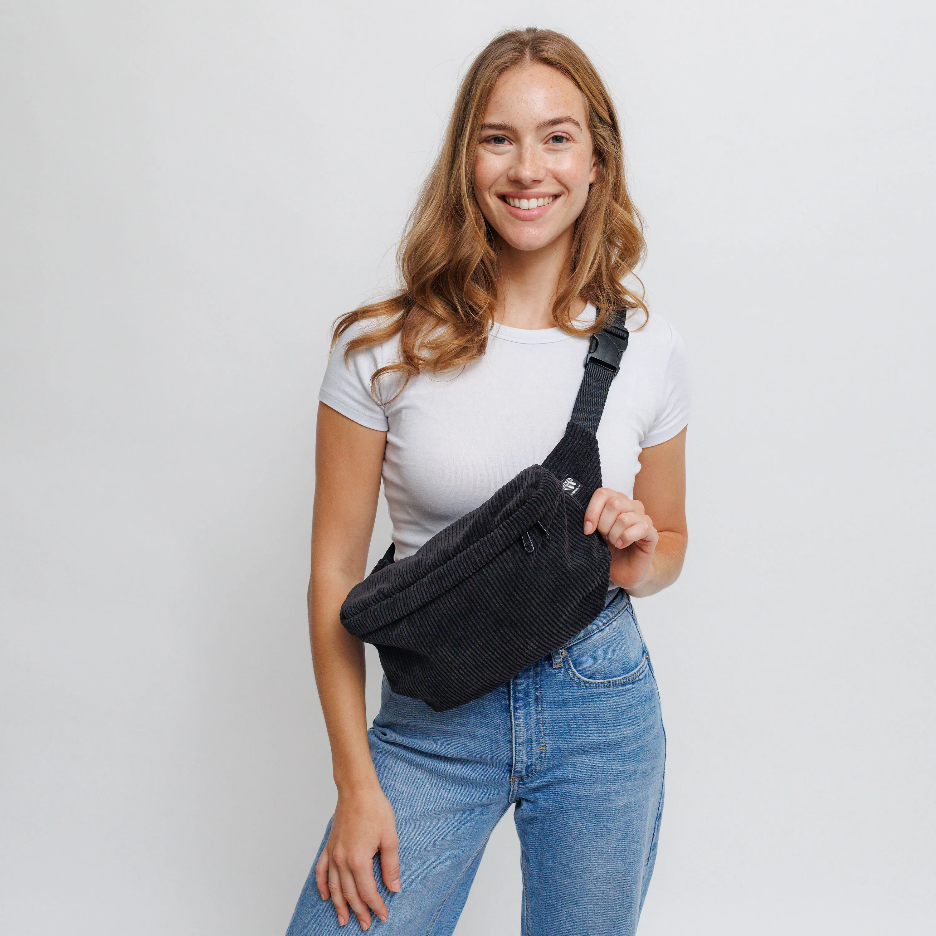 Bauchtasche Groß Eckig Cord - Image 5