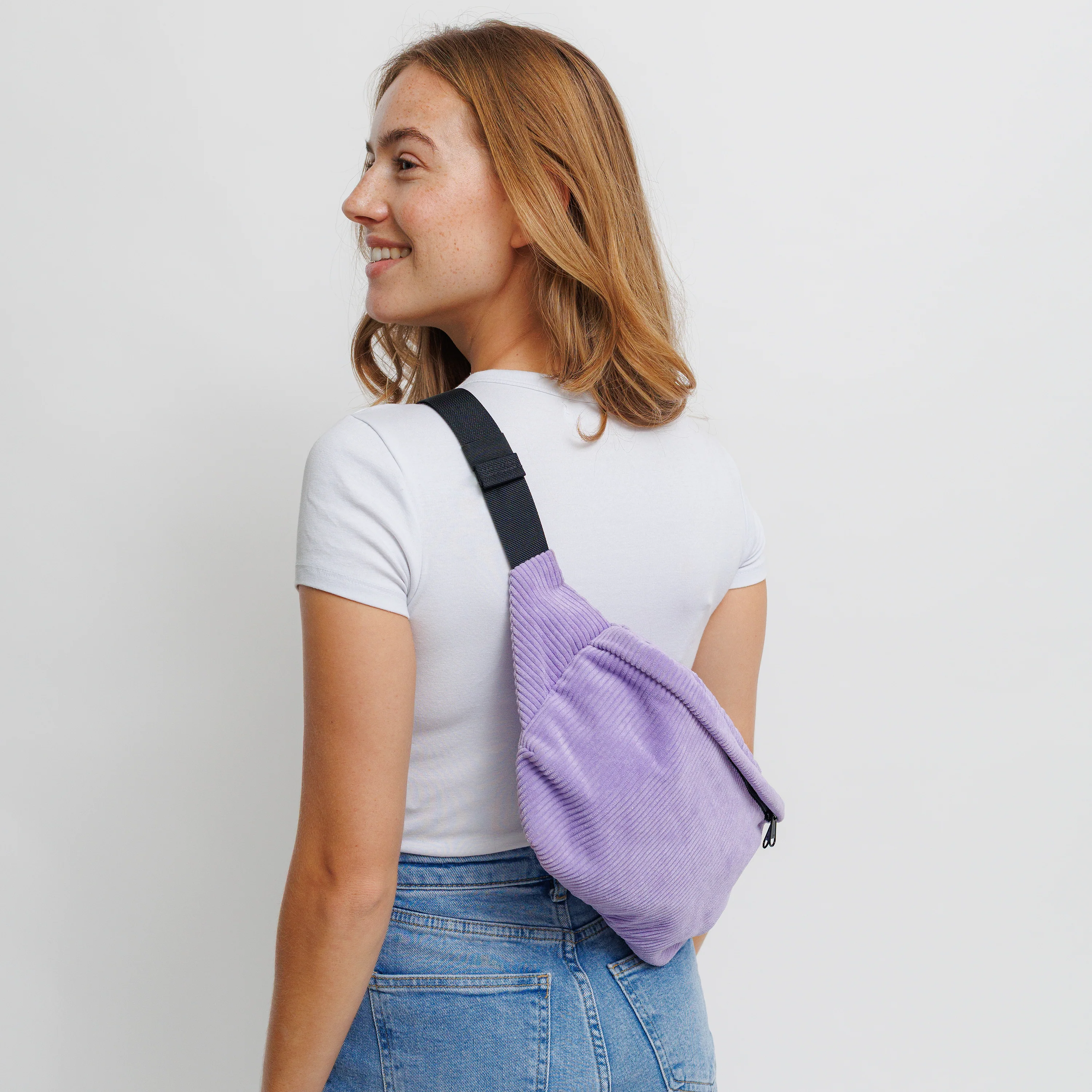 Bauchtasche Groß Eckig Cord - Image 55