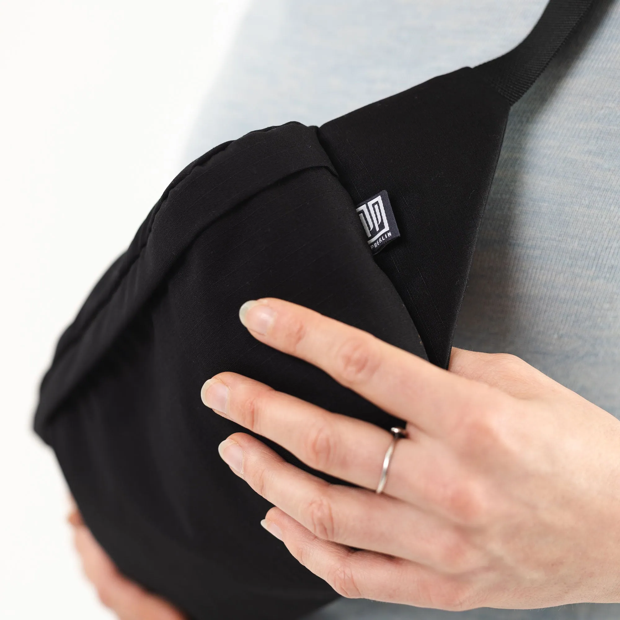 Bauchtasche Groß Eckig Ripstop - Image 3