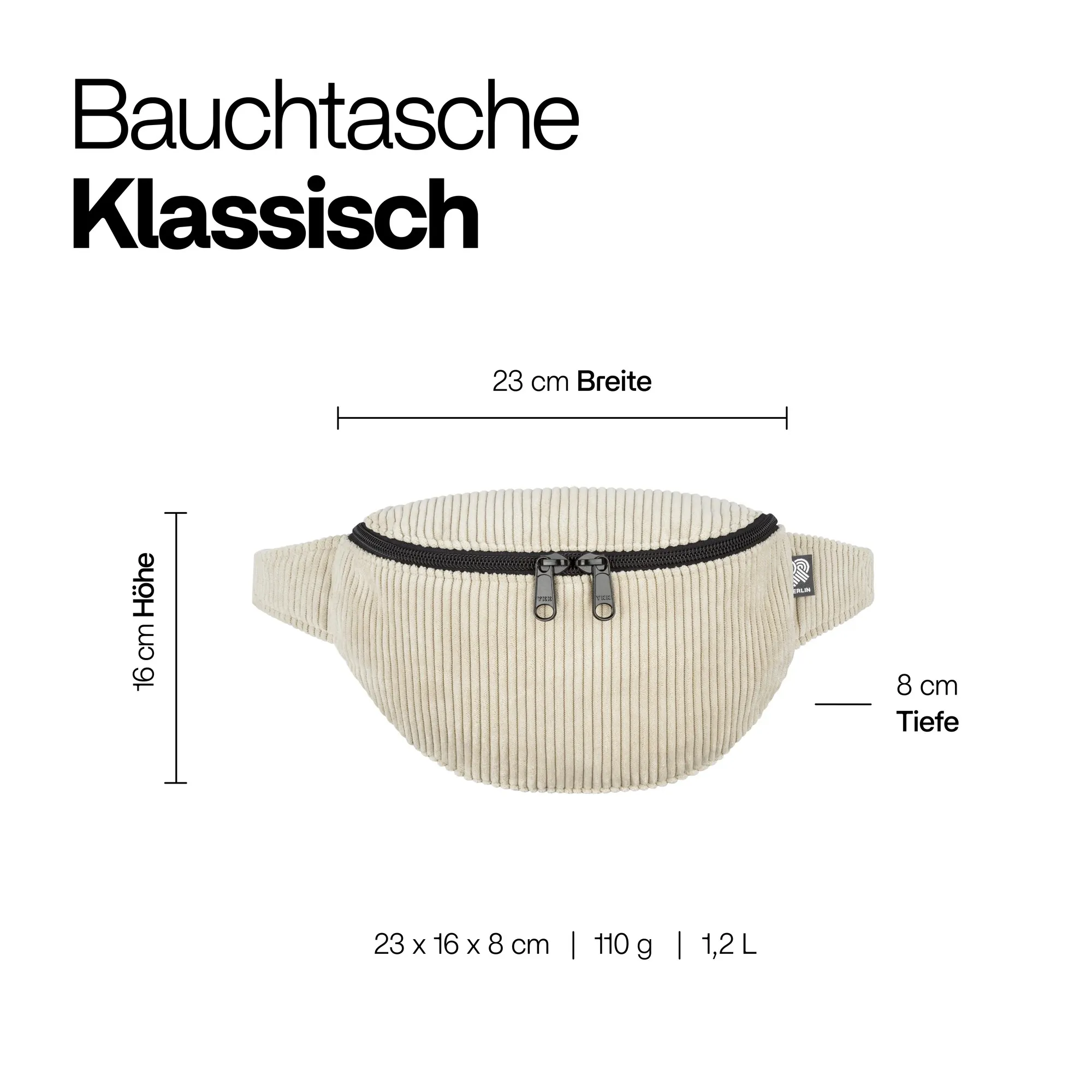 Bauchtasche Klassisch Samt - Image 8