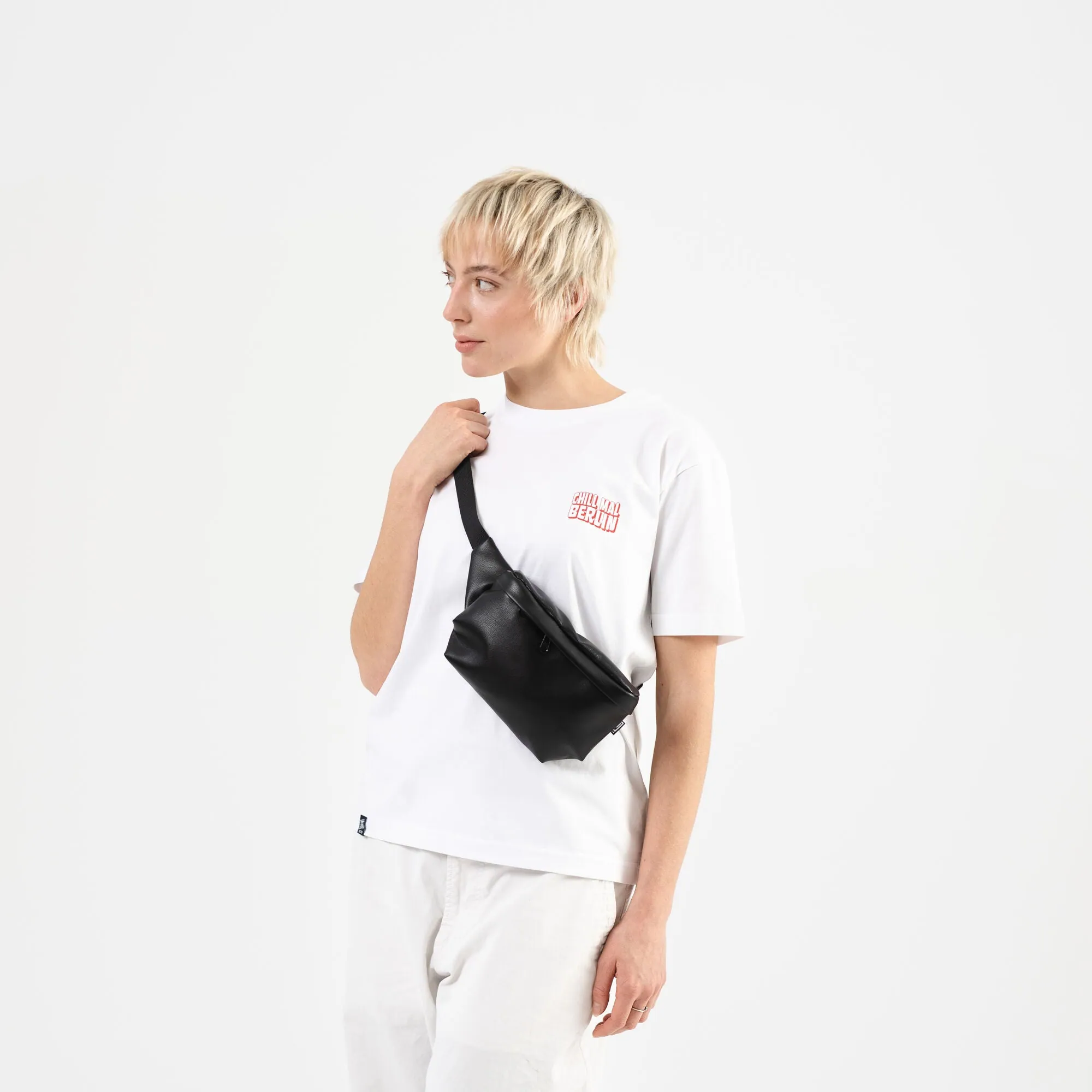 Bauchtasche Medium Eckig Kunstleder - Image 4