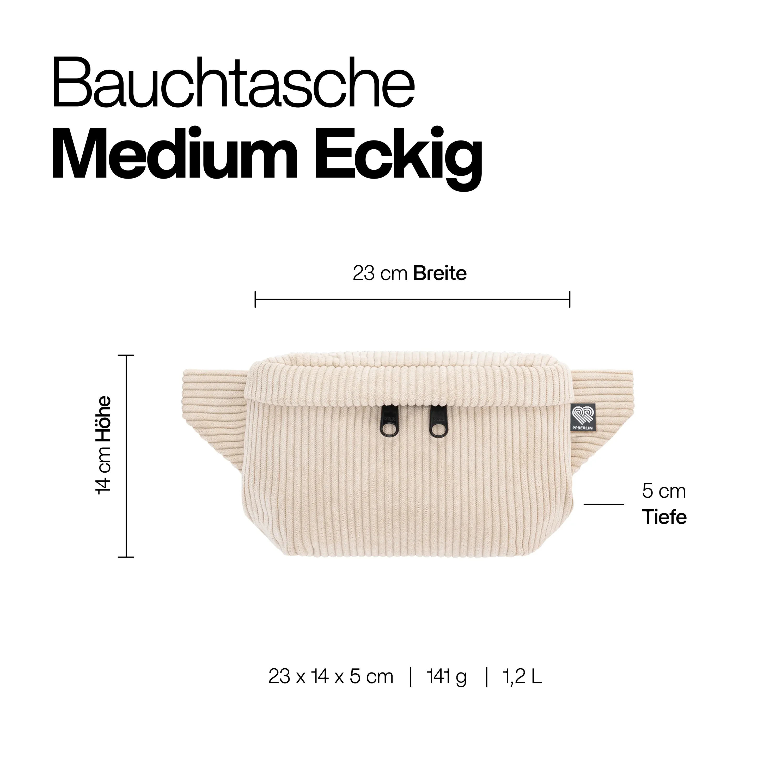 Bauchtasche Medium Eckig Ripstop - Image 18