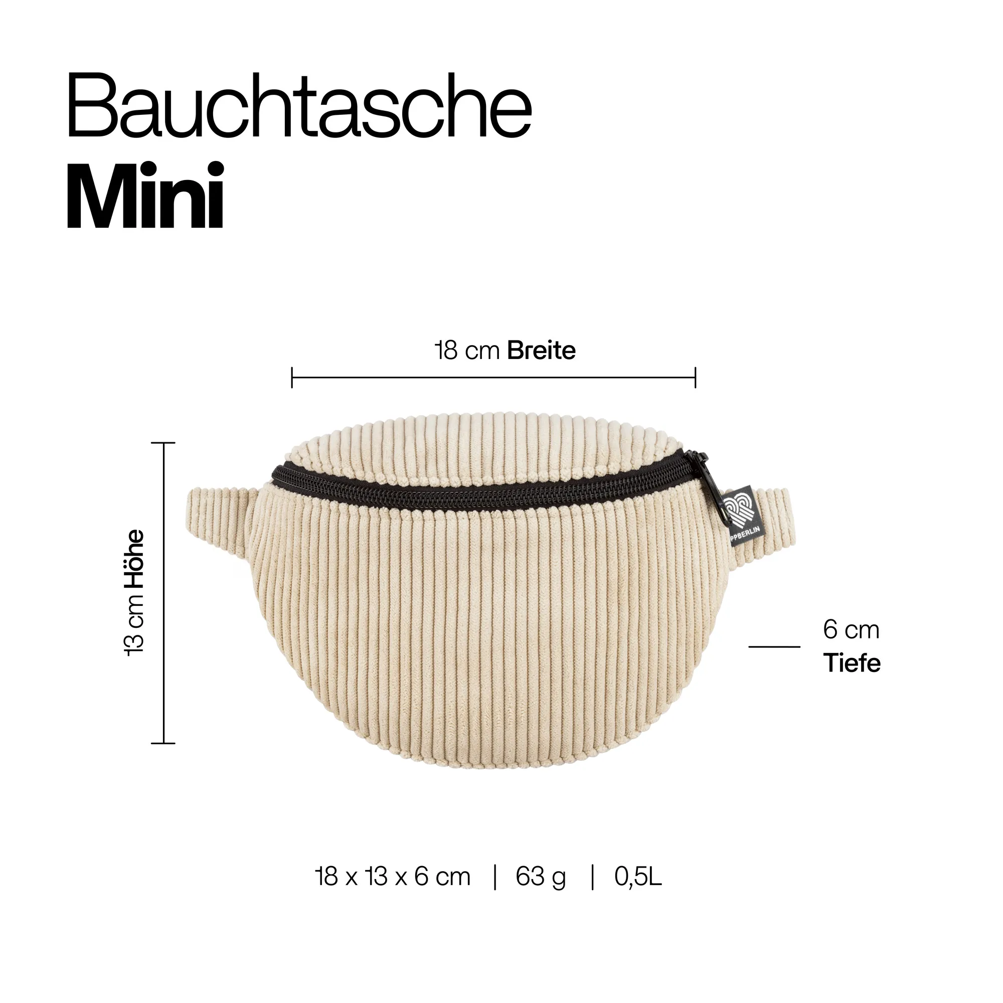 Bauchtasche Mini Kunstleder - Image 6