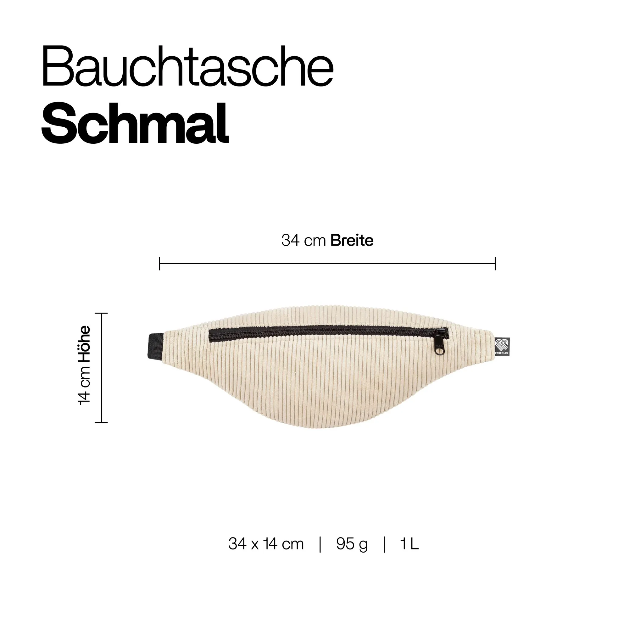 Bauchtasche Schmal Samt - Image 11