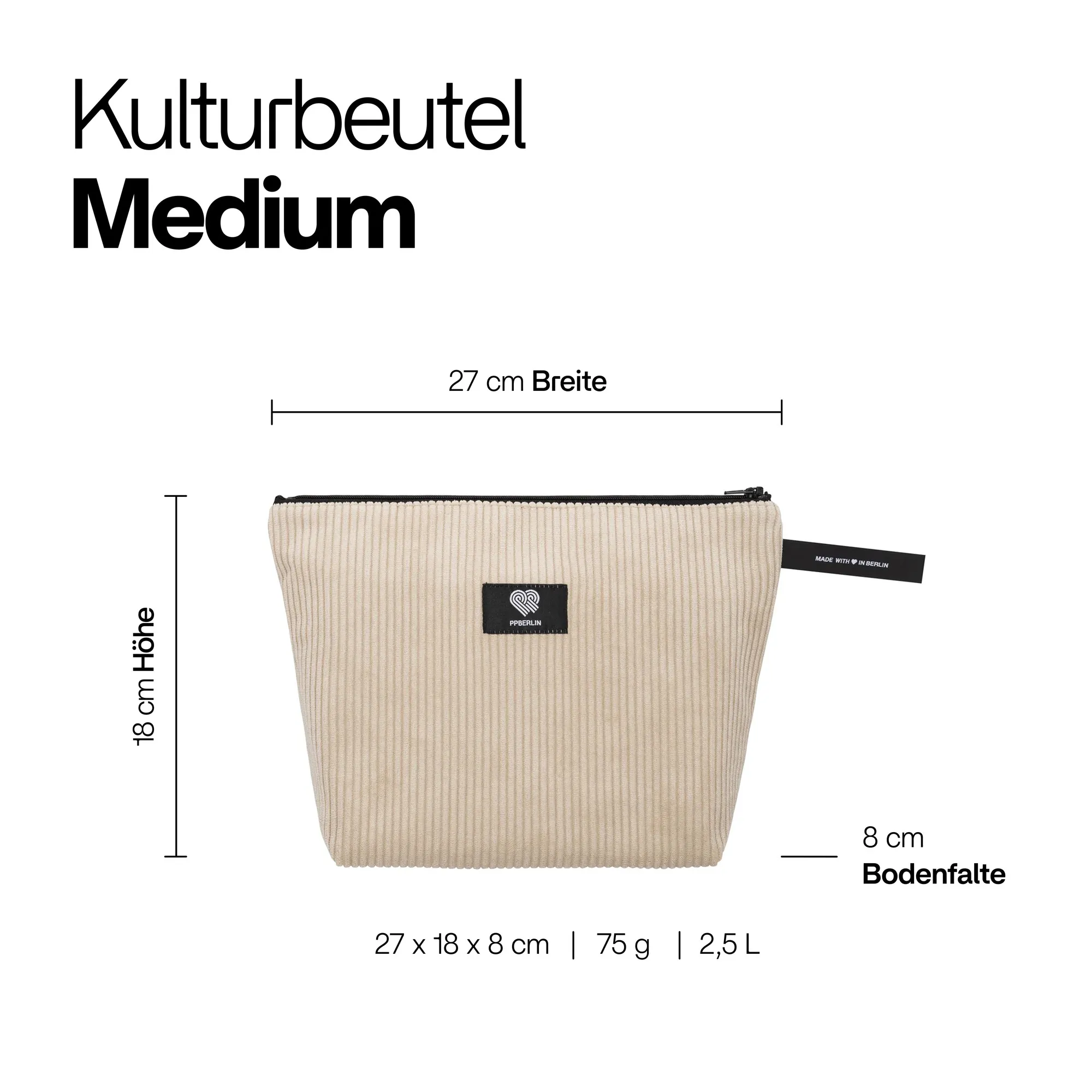 Kulturbeutel Medium Cord - Image 17
