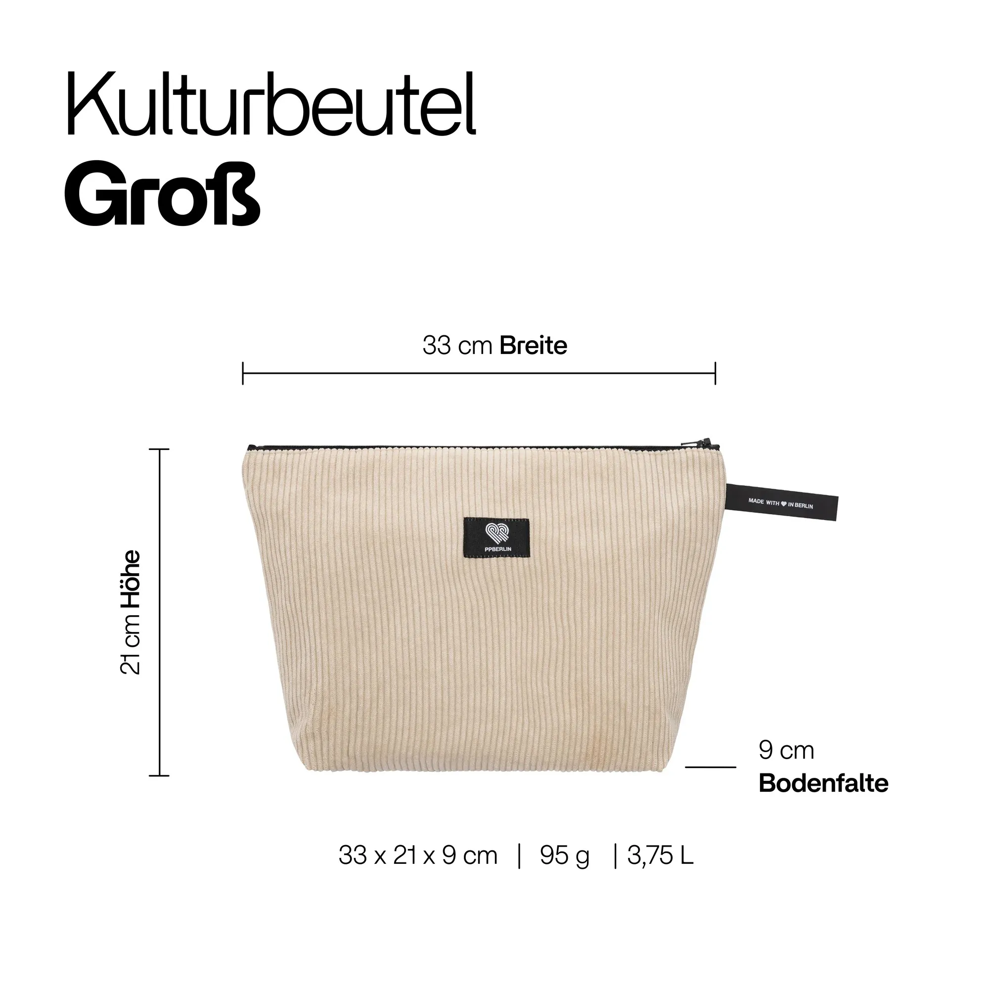 Kulturbeutel Groß Cord - Image 18